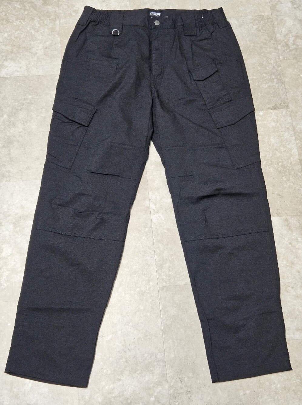 CQR Utility Cargo Tactical Military Pants Size 38W/34L Black Ripstop Workwear